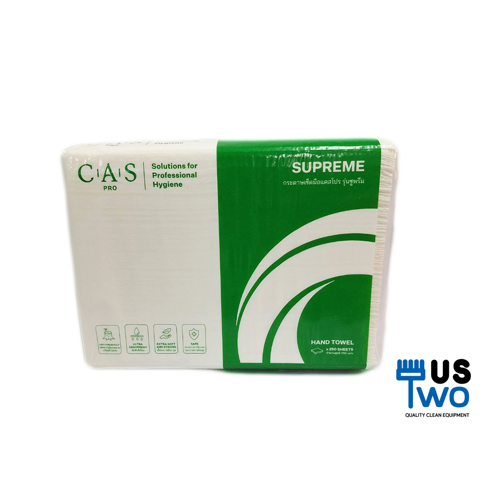 กระดาษเช็ดมือ CAS Pro รุ่น Supreme 2 ชั้น