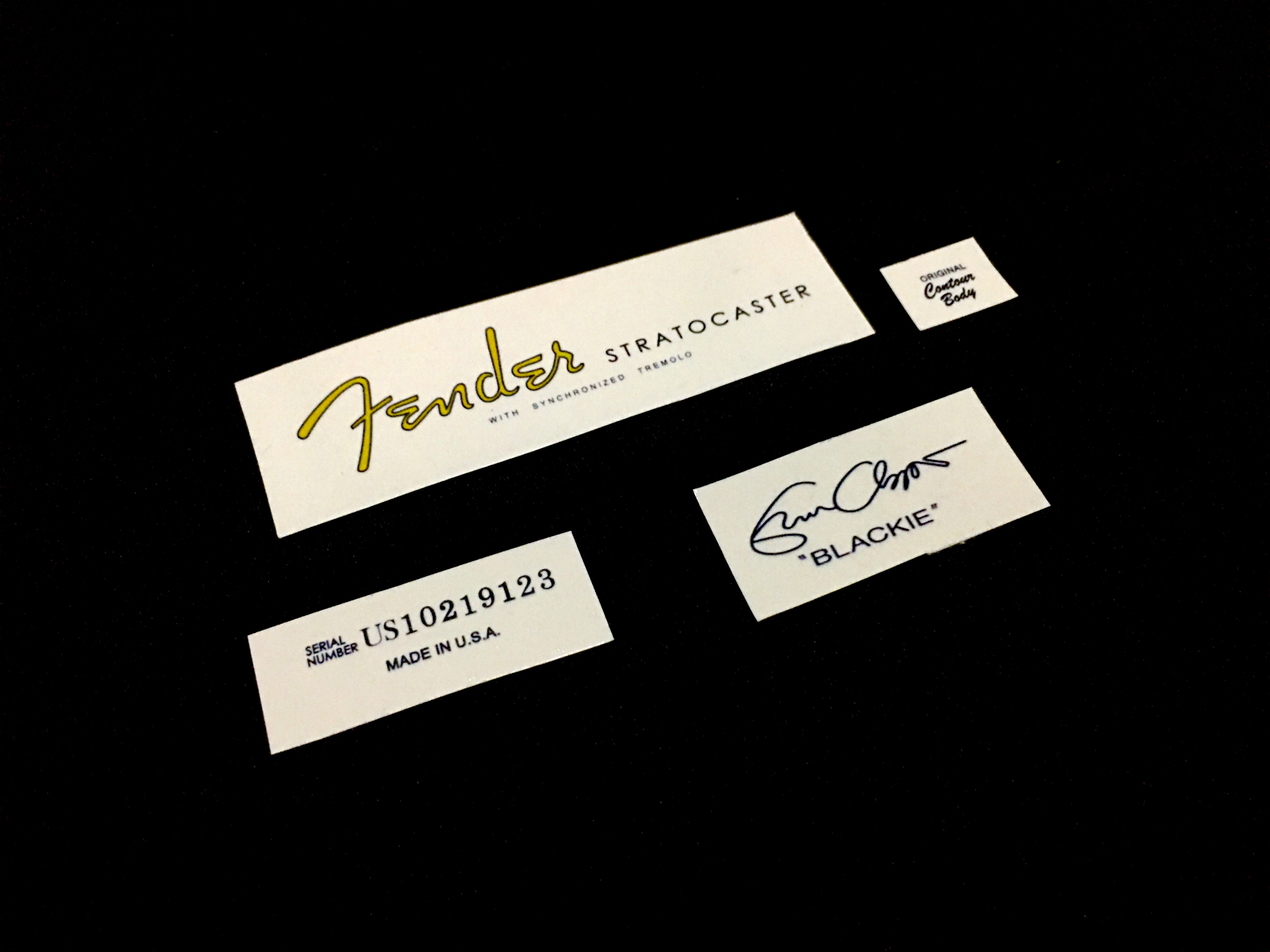 Fender Stratocaster (Blackie) Eric Clapton Signature