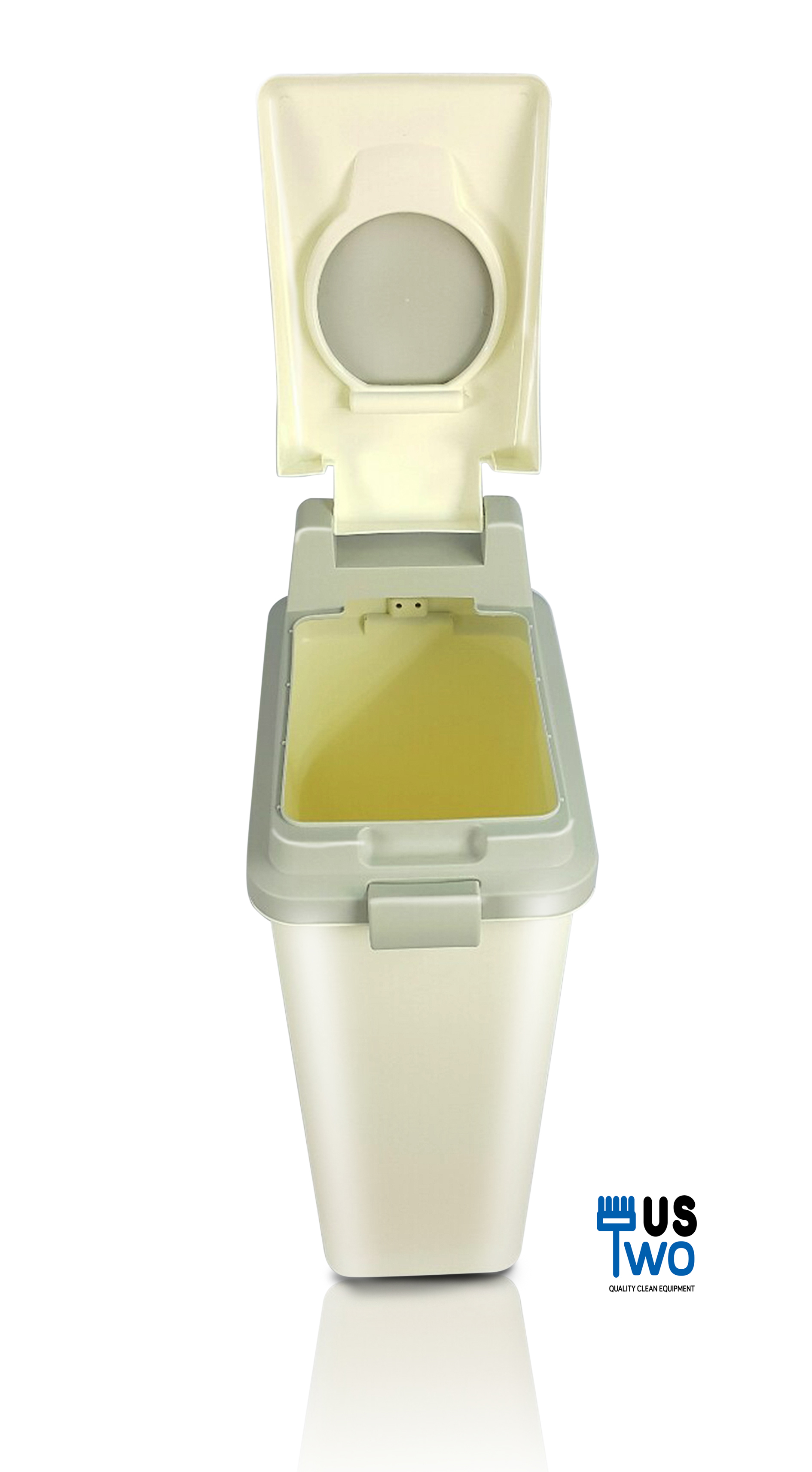 ถังขยะทรงเหลี่ยม ฝา 2 ชั้น ขนาด 45 ลิตร