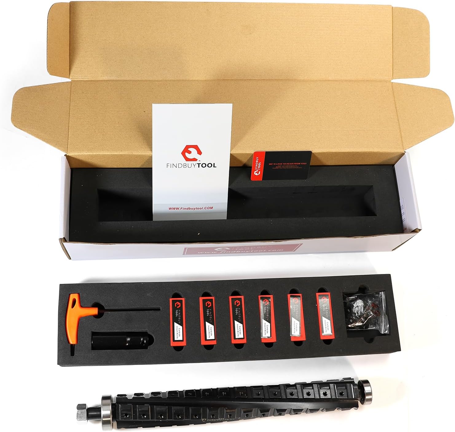 SIT TOOL X0046EXT4D - 13 inch Helical Cutterhead for Dewalt DW735 Planer, 56 Blades - ใบมีดเม็ดคาร์ไบด์คมเกลียวเฉือนไม้ 56 ใบ SIT TOOL รุ่น X0046EXT4D สำหรับเครื่องรีดไม้ ดีวอล์ท DW735 (สินค้าสั่งซื้อล่วงหน้า Pre-Order)