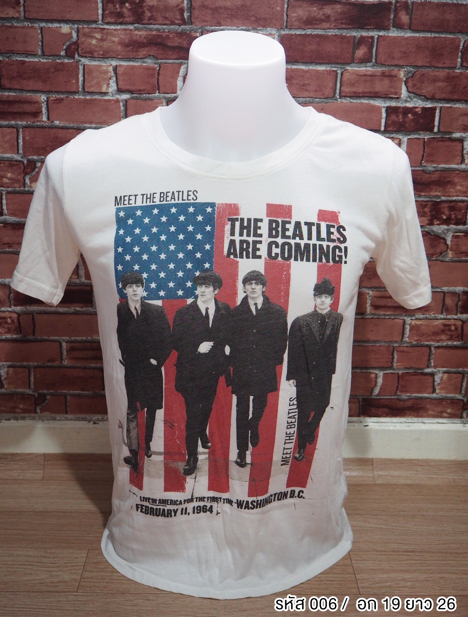เสื้อยืด The Beatles มือสอง รหัส 006