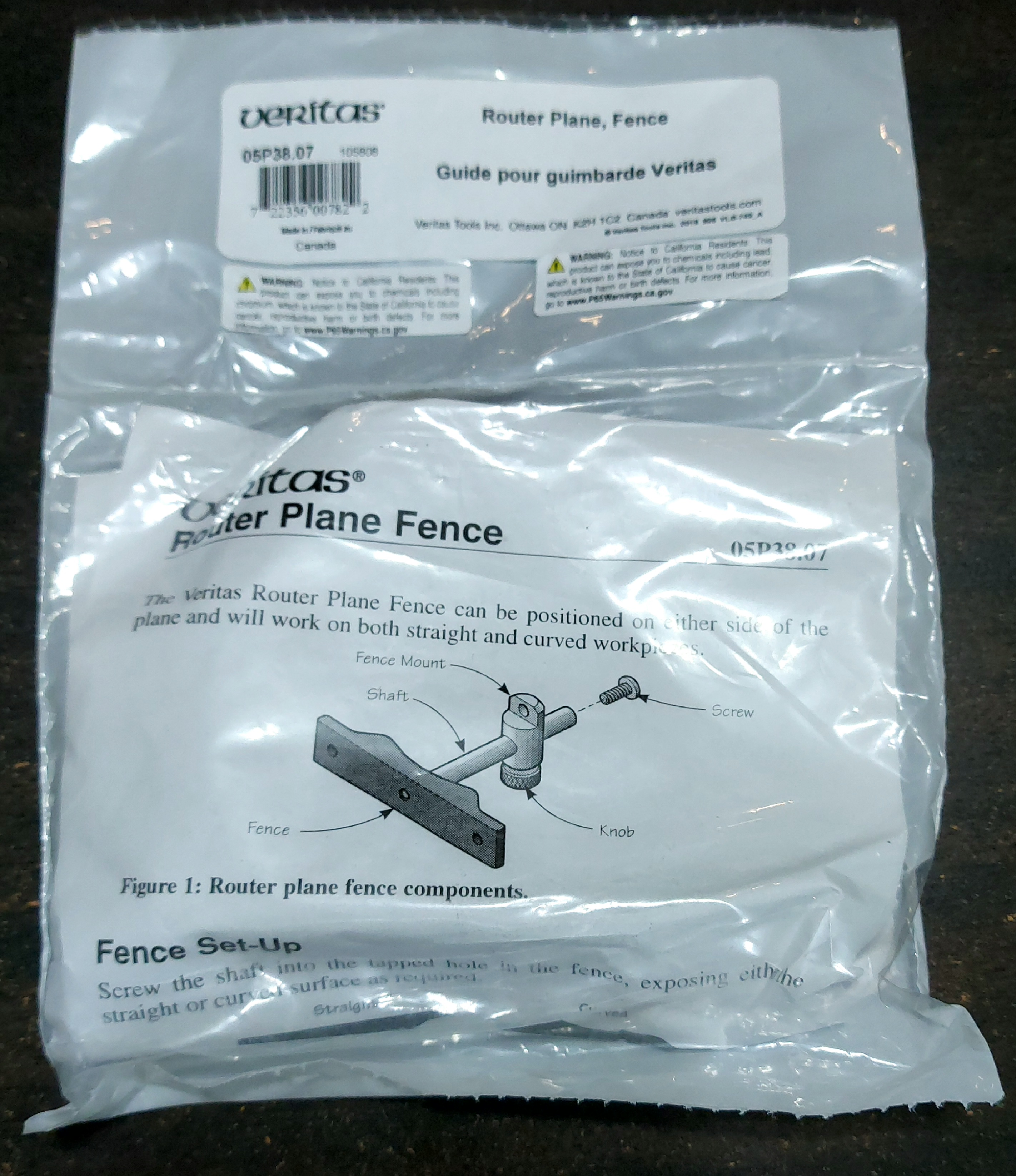 VERITAS Router Plane with Accessories- กบเซาะร่องพร้อมอุปกรณ์เสริม Veritas