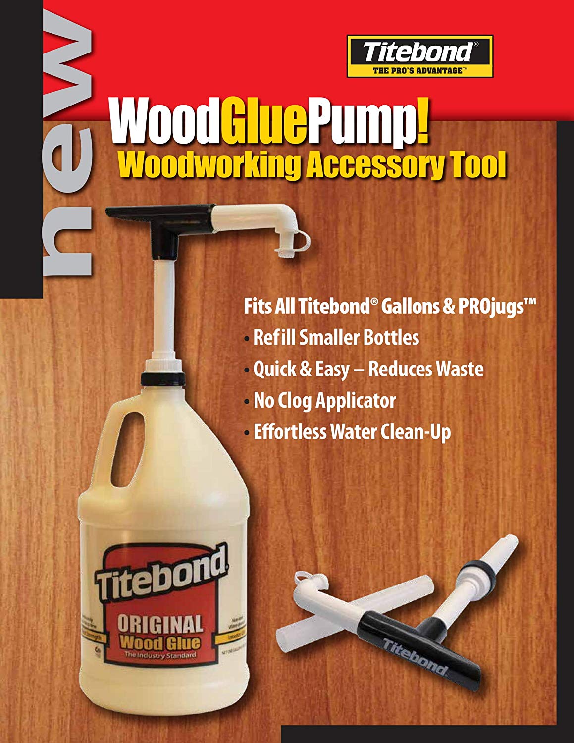 Titebond Wood Glue Pump - ปั๊มสำหรับถ่ายกาวงานไม้ออกจากถังแกลลอนของ Titebond (U.S.A.) * ราคาไม่รวมกาวและแกลลอน