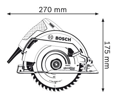 BOSCH GKS 7000 เลื่อยวงเดือน 7 นิ้ว BOSCH รุ่น GKS 7000 - 06016760K0