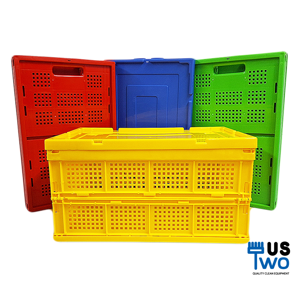 ลังพลาสติกโปร่งแบบพับได้ 41 ลิตร