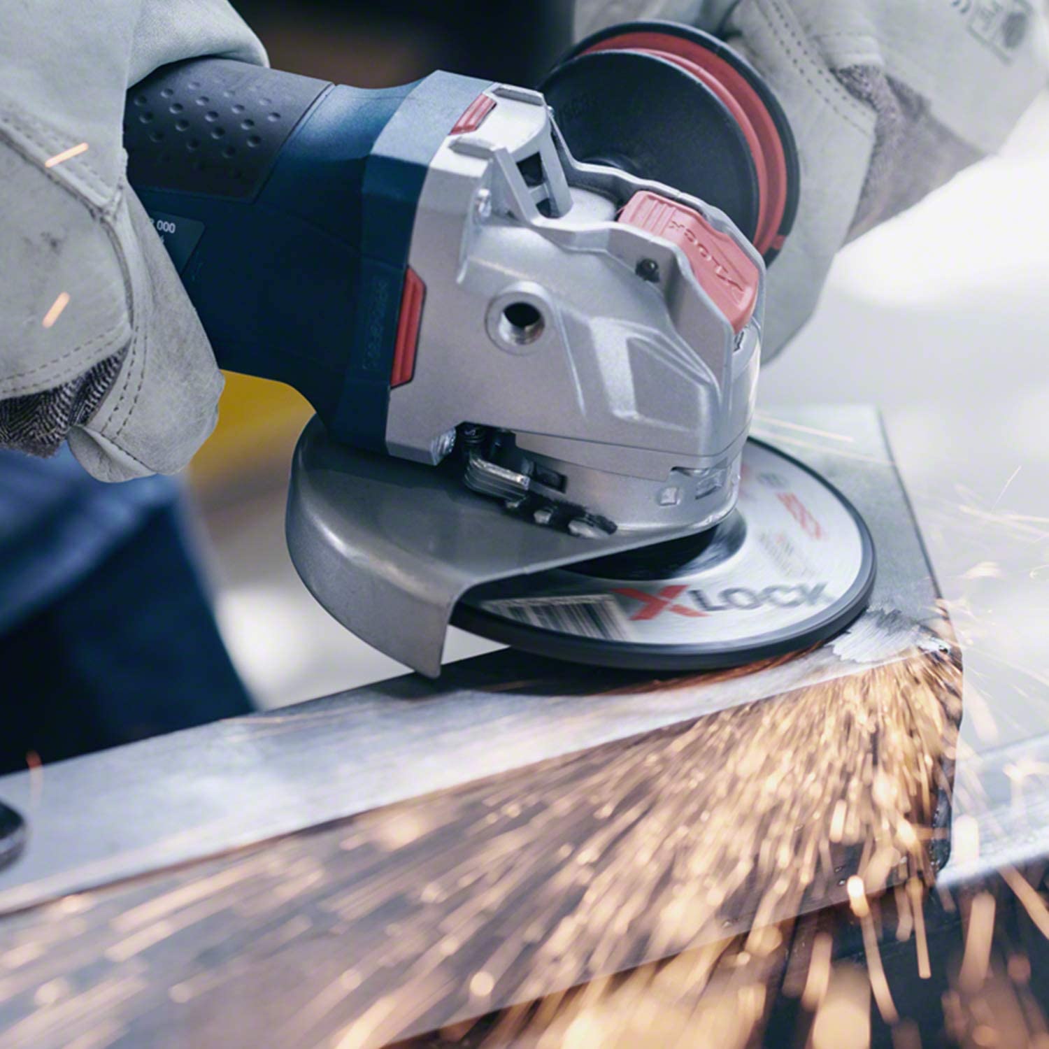 BOSCH Cranked Cutting Disc, Expert for Metal, X-Lock, 5-inch (125 mm.) 10pcs/pack - ใบเจียร X-Lock 125 มม. x 6.0มม. T27 (Expert Metal) แพคละ 10 ใบ - 2608619259