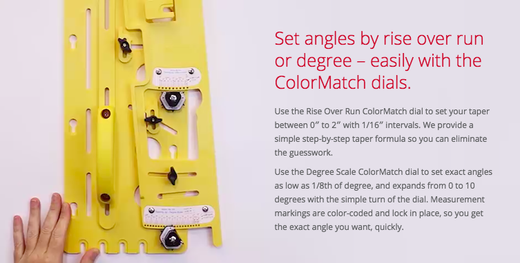 MICROJIG TJ-5000 MicroDial Taper Jig - จิ๊กช่วยในการตัดเอียงงานไม้ (Made in U.S.A.)