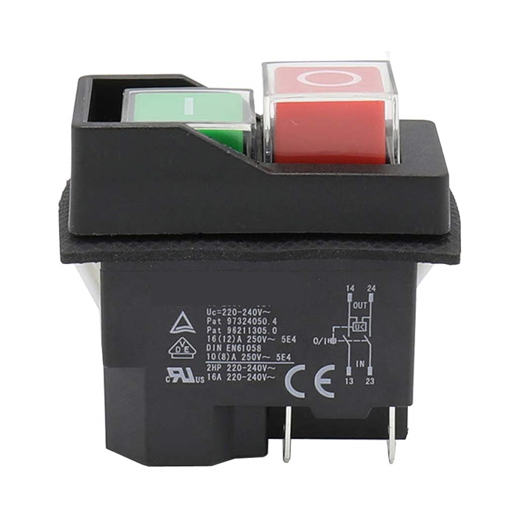 TORMEK 6320 Electromagnetic Power Button Switch for Tormek T-3, T-4, T-7 and T-8 - อะไหล่สวิทช์ปุ้มเปิดปิดเครื่อง สำหรับเครื่องลับ Tormek รุ่น T-3 T-4 T-7 และ T-8