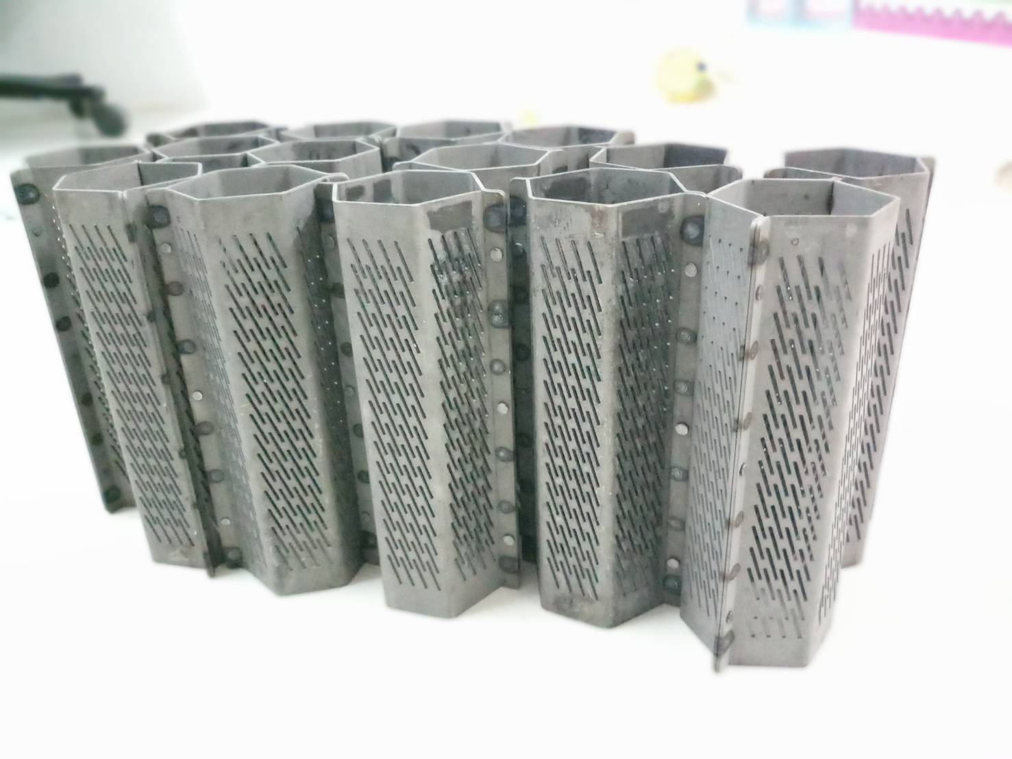 ตะแกรง 6 เหลี่ยมเครื่องสีข้าวขนาดเล็ก 20 อัน