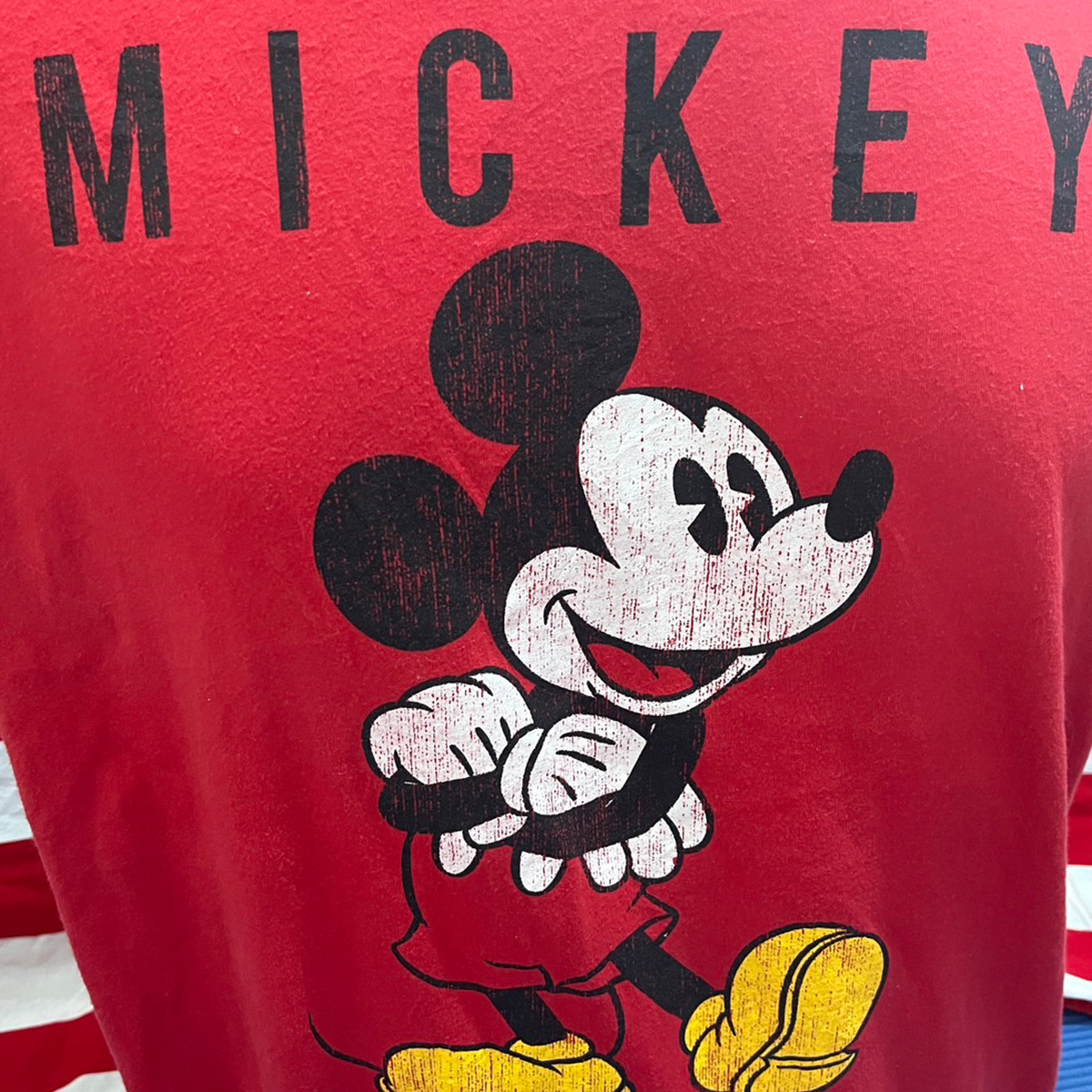 เสื้อยืดวินเทจมือสอง Vintage T-Shirt เสื้อยืดมิกกี้เมาส์ วินเทจ Mickey Mouse งานป้าย Disney