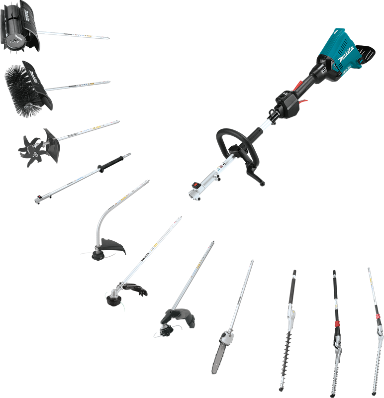 MAKITA EN410MP (197739-5) 20" Double‑Sided Hedge Trimmer Couple Shaft Attachment - หัวเล็มพุ่มไม้สูง มีคม 2 ด้าน Makita รุ่น EN410MP (197739-5) สำหรับเครื่องมืองานสวนอเนกประสงค์ DUX60, DUX18