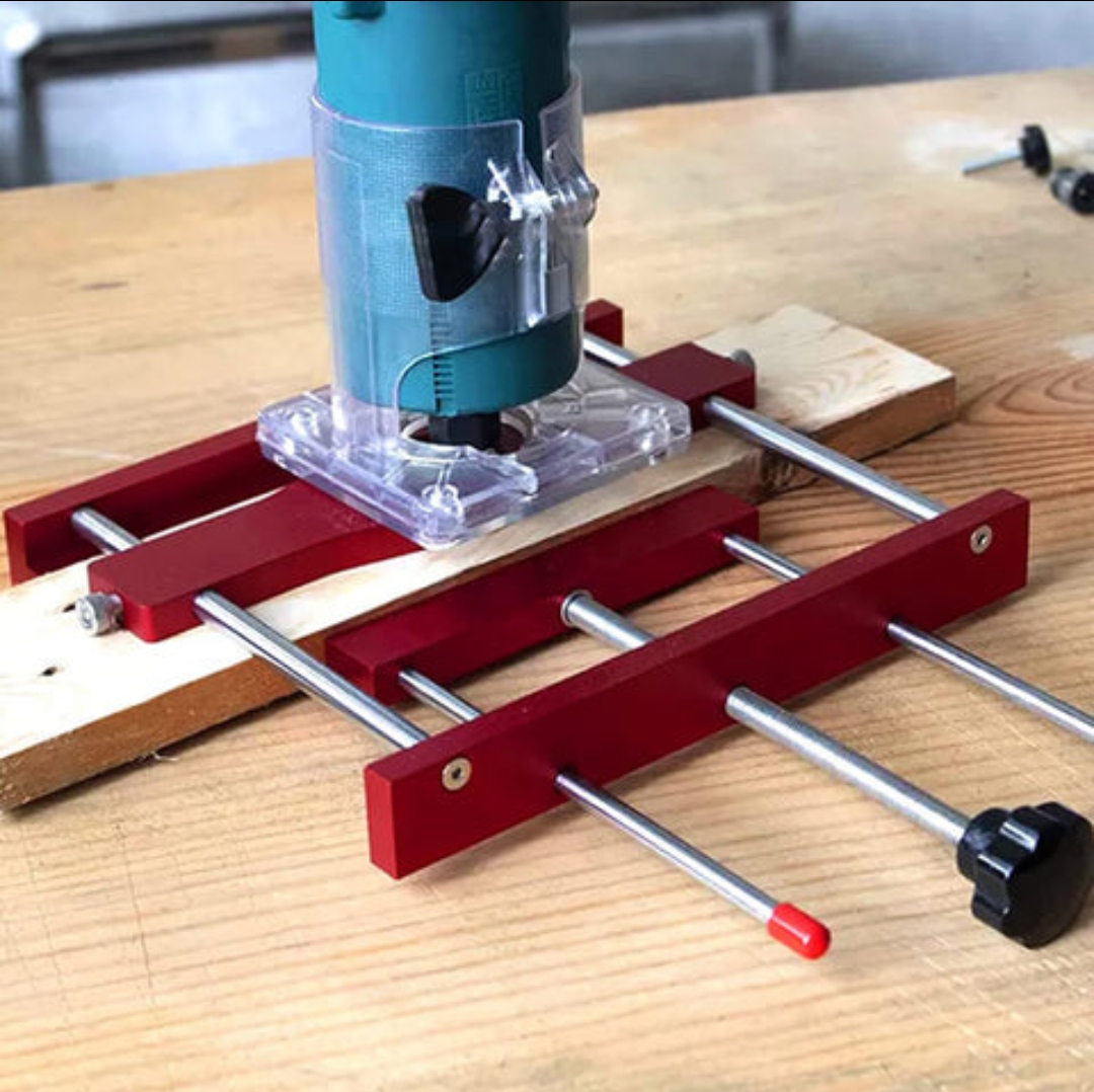 SIT TOOL MJDJ-001 2-in-1 Aluminum Loose Tenon Joinery and Doweling Jig - จิ๊กเจาะเดือยเหลี่ยมอลูมิเนียม แบบถอดได้ และจิ๊กเจาะรูเดือยกลมในตัวเดียวกัน
