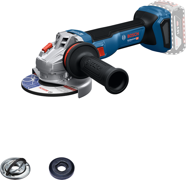 BOSCH GWS 18V-11 - Cordless Angle Grinder - เครื่องเจียรไร้สายมอเตอร์ไร้แปรงถ่านขนาด 125มม.(4 นิ้ว) บ๊อช รุ่น GWS 18V-11