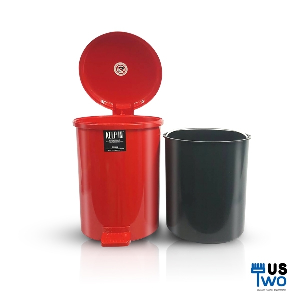 ถังขยะแบบเหยียบ ทรงกลมขนาด 10 ลิตร