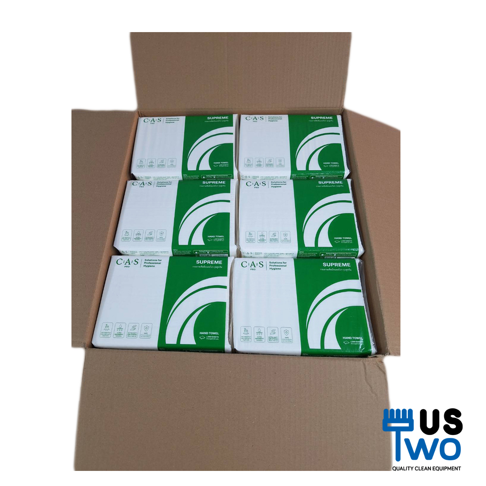 กระดาษเช็ดมือ CAS Pro รุ่น Supreme 2 ชั้น
