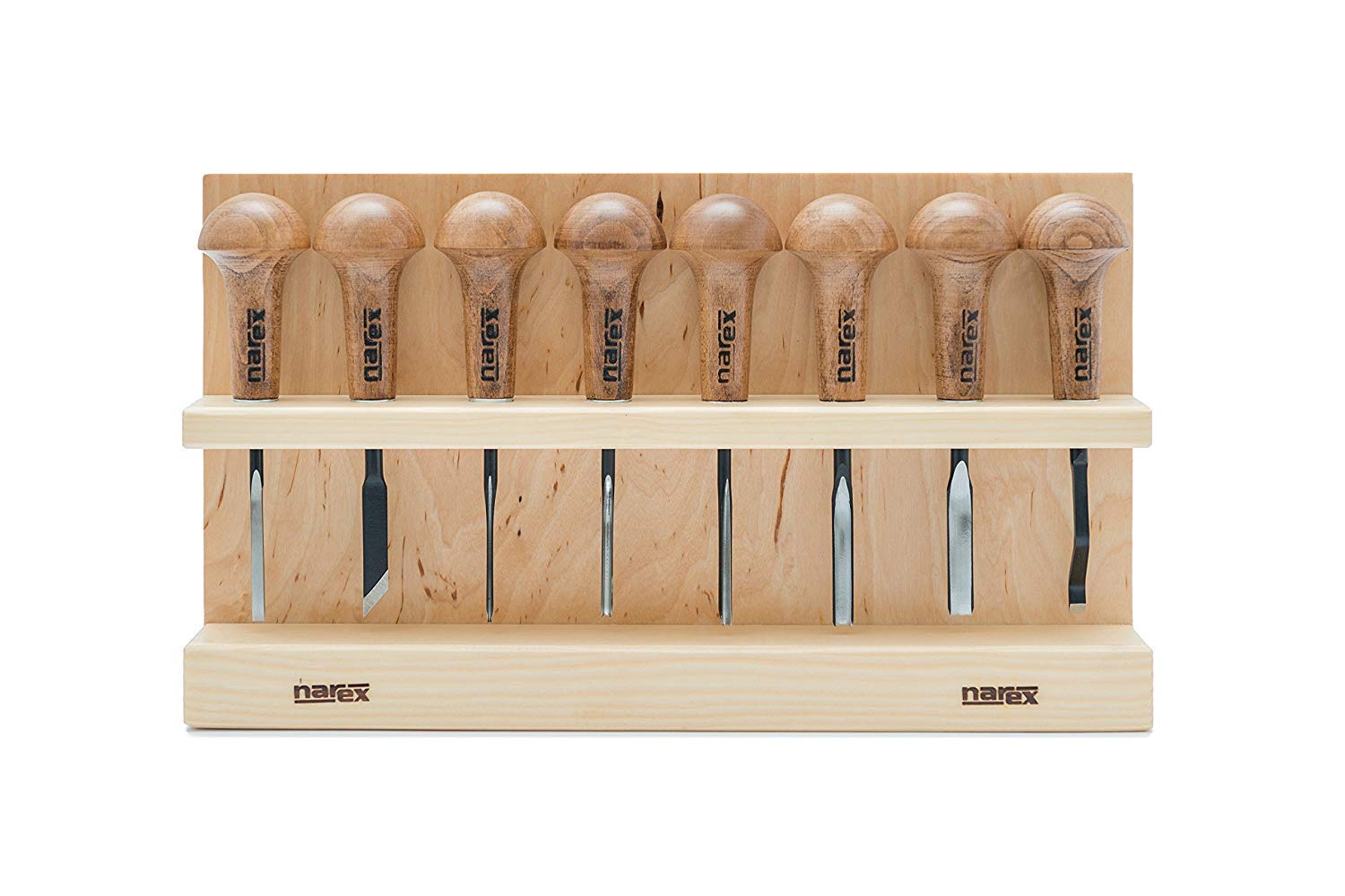 NAREX 868700 Set of Woodturning chisels for Wood carving and Linocut, WOOD LINE PROFI ชุดสิ่วกลึงผลิตด้วยมือ สำหรับงานแกะสลักไม้ และ Linocut (Made in Czech Republic)