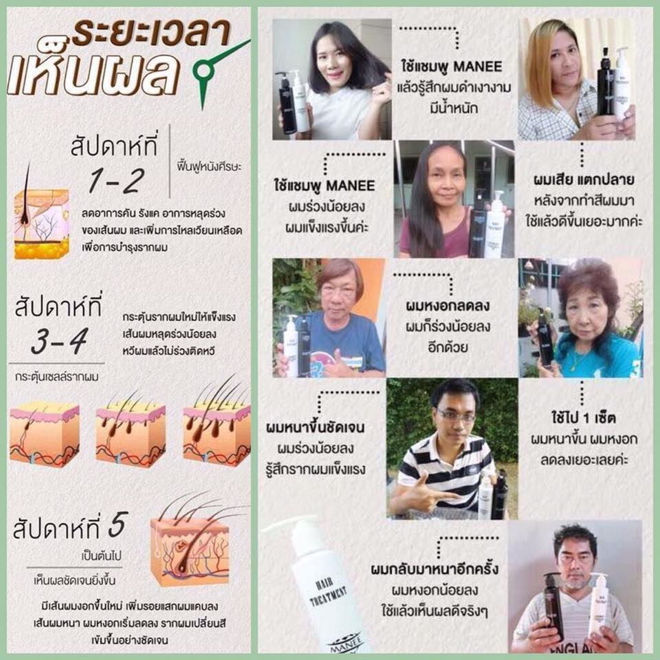 มณีแชมพู Manee Shampoo 3 แถม 3 รับราคาตัวแทนทันที