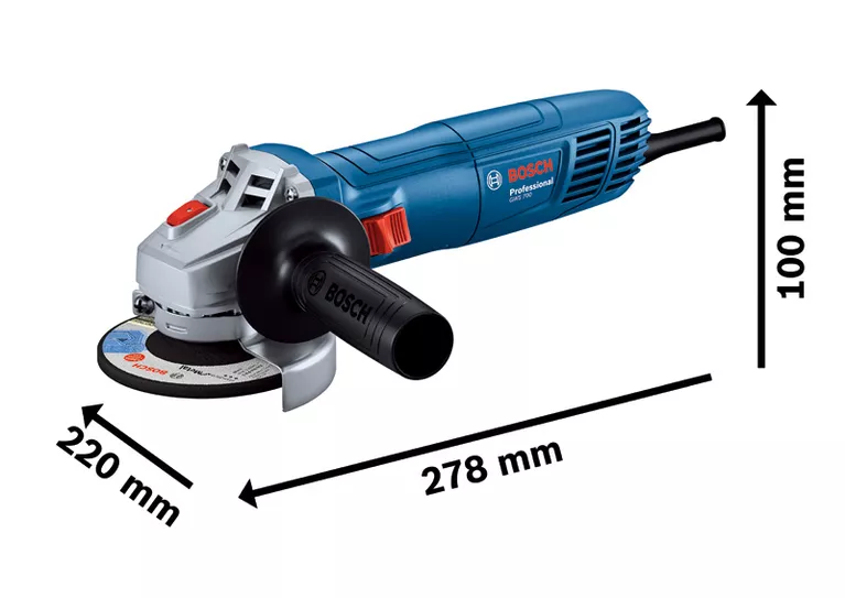 BOSCH GWS 700 4-inch Angle Grinder, 710w - เครื่องเจียรไฟฟ้า หรืลูกหมูขนาด 4 นิ้ว 710 วัตต์ บ็อช รุ่น GWS 700 - 06013A31K0
