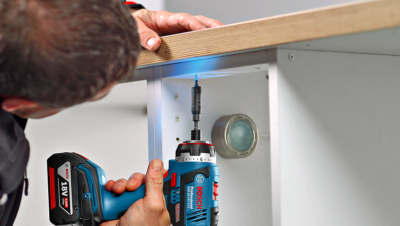 BOSCH GSR 18 V-EC FC2 - 18V Cordless Drill Driver with 2x 4.0 Ah batteries and charger - สว่านไขควงไร้สาย 18V. (แบต 4.0 Ah x 2ก้อน และแท่นชาร์จ รุ่น GSR 18V-EC FC2 - 06019E1170