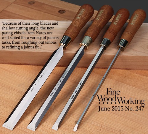 NAREX 8132xx Paring Chisel, WOOD LINE PLUS สิ่วเก็บงานละเอียด มี 5 ขนาดให้เลือกใช้ (Made in Czech Republic)