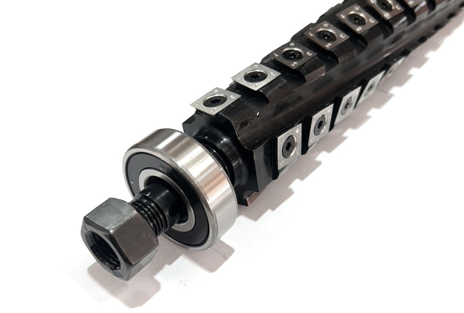 TC Tool X0046EXT4E - Spiral Cutterhead for Dewalt DW735 Planer, 13 inch (330mm) - ใบมีดเม็ดคาร์ไบด์คมเกลียวเฉือนไม้ TC TOOL รุ่น X0046EXT4E หน้ากว้าง 13นิ้ว (330มม) สำหรับเครื่องรีดไม้ ดีวอล์ท รุ่น DW735