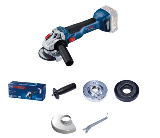 BOSCH GWS 18V-10 Cordless Angle Grinder (Solo) - เครื่องเจียรไร้สายมอเตอร์ไร้แปรงถ่านขนาด 4 นิ้ว BOSCH รุ่น GWS 18V-10 (เครื่องเปล่า) - 06019J40K0