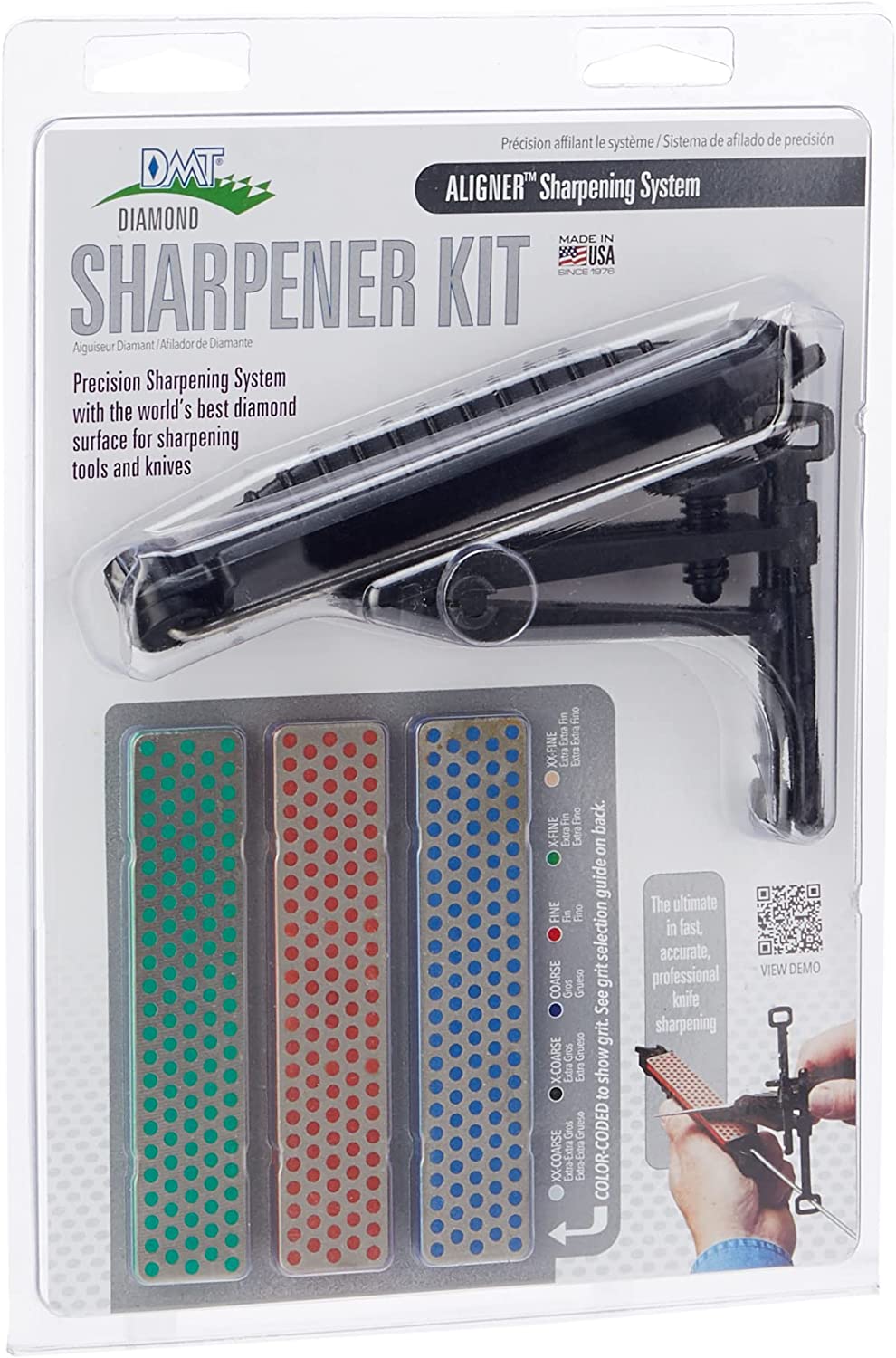 DMT Aligner Pro Kit - ชุดคิทลับมีดด้วยเพชรพร้อมหินลับเพชร 3 เบอร์ 320, 600 และ 1200grits (Made in U.S.A.)