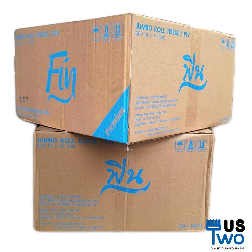 กระดาษชำระม้วนใหญ่ หนา 2 ชั้น Fin