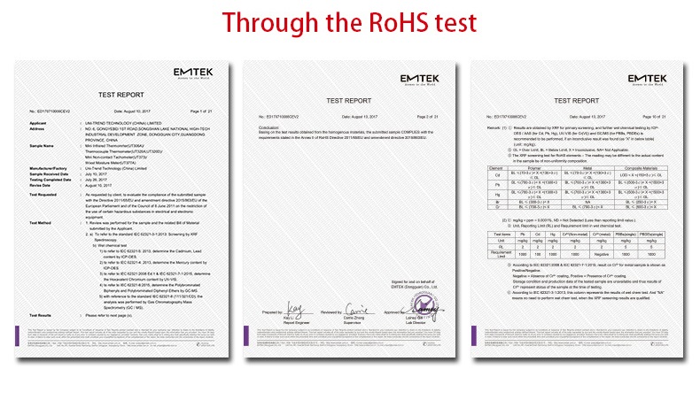 UNI-T Digital Wood Moisture Meter with LCD Backlight - เครื่องวัดความชื้นไม้แบบดิจิตอล