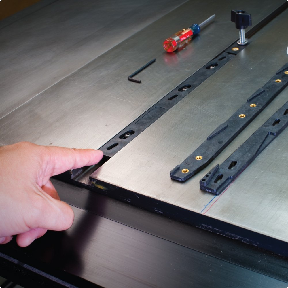 MICROJIG ZP9-B2S2 Double ZeroPlay Miter Guide Bars - แท่งสไลด์สำหรับใช้กับราง Miter ชนิดปรับได้ (แบบแพ๊คคู่) พร้อมตัวหยุดในราง (Stopper)