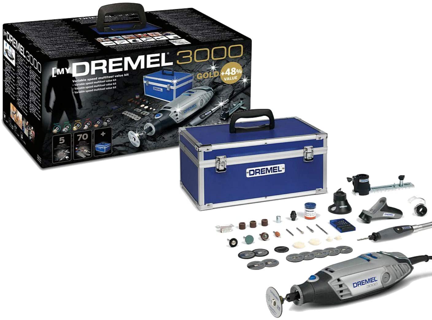 DREMEL 3000-5/70 Gold Multi-Tool - เครื่องมืออเนกประสงค์ DREMEL รุ่น 3000-5/70 Gold