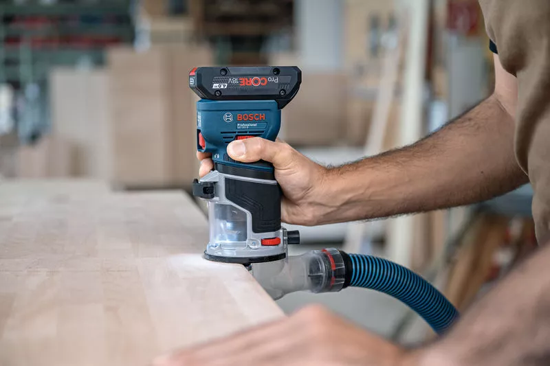 BOSCH GKF 18V-8 18v Cordless Palm Router (Tool Only- without battery and charger) -เครื่องเซาะร่องไร้สาย บ๊อช รุ่น GKF 18V-8 (ตัวเปล่า ไม่มีแบตเตอรี่ และแท่นชาร์จ)