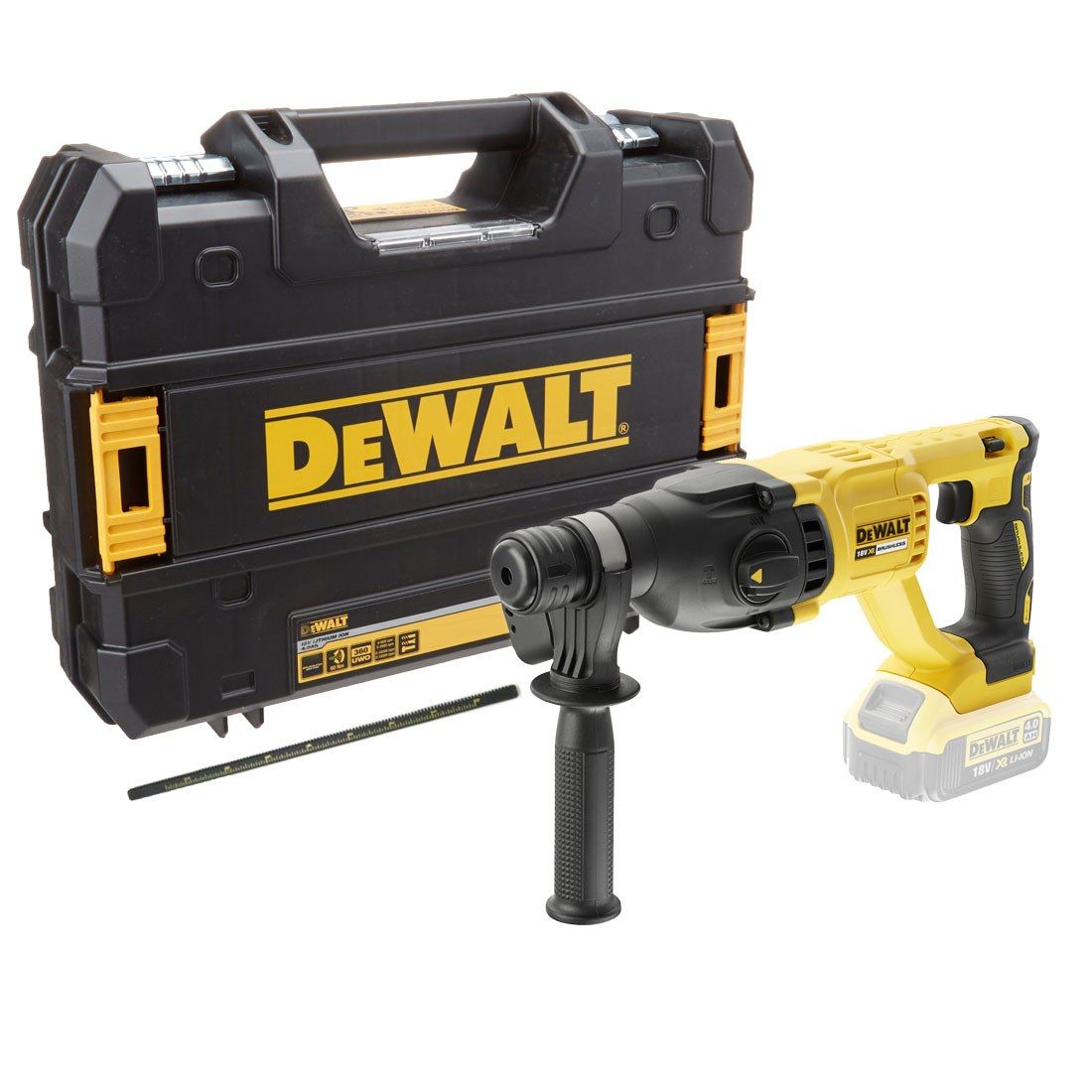 DEWALT DCH133NT - 18V XR BRUSHLESS SDS+ Cordless SDS plus Rotary Hammer Drill (Tool only, without battery and charger) - สว่านโรตารีไร้สาย Li-Ion 18V ระบบ SDS Plus Dewalt รุ่นDCH133NT (เครื่องเปล่า ไม่มีแบตเตอรี่ และแท่นชาร์จ)