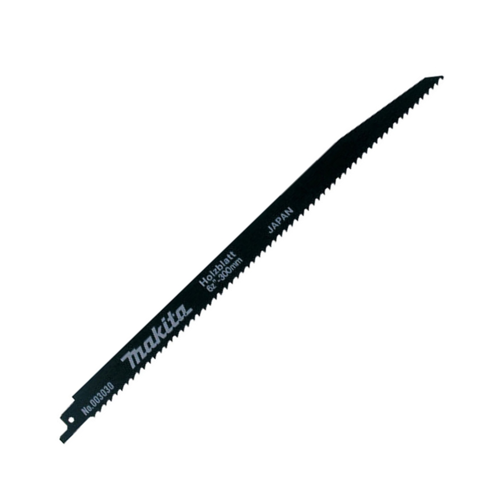 MAKITA B-03030 Reciprocating Saw Blade for wood, 300mm (12-inch) 7TPI - ใบเลื่อย เลื่อยชัก ตัดไม้ ขนาด 300มม (12 นิ้ว) 6ฟันต่อนิ้ว HCS