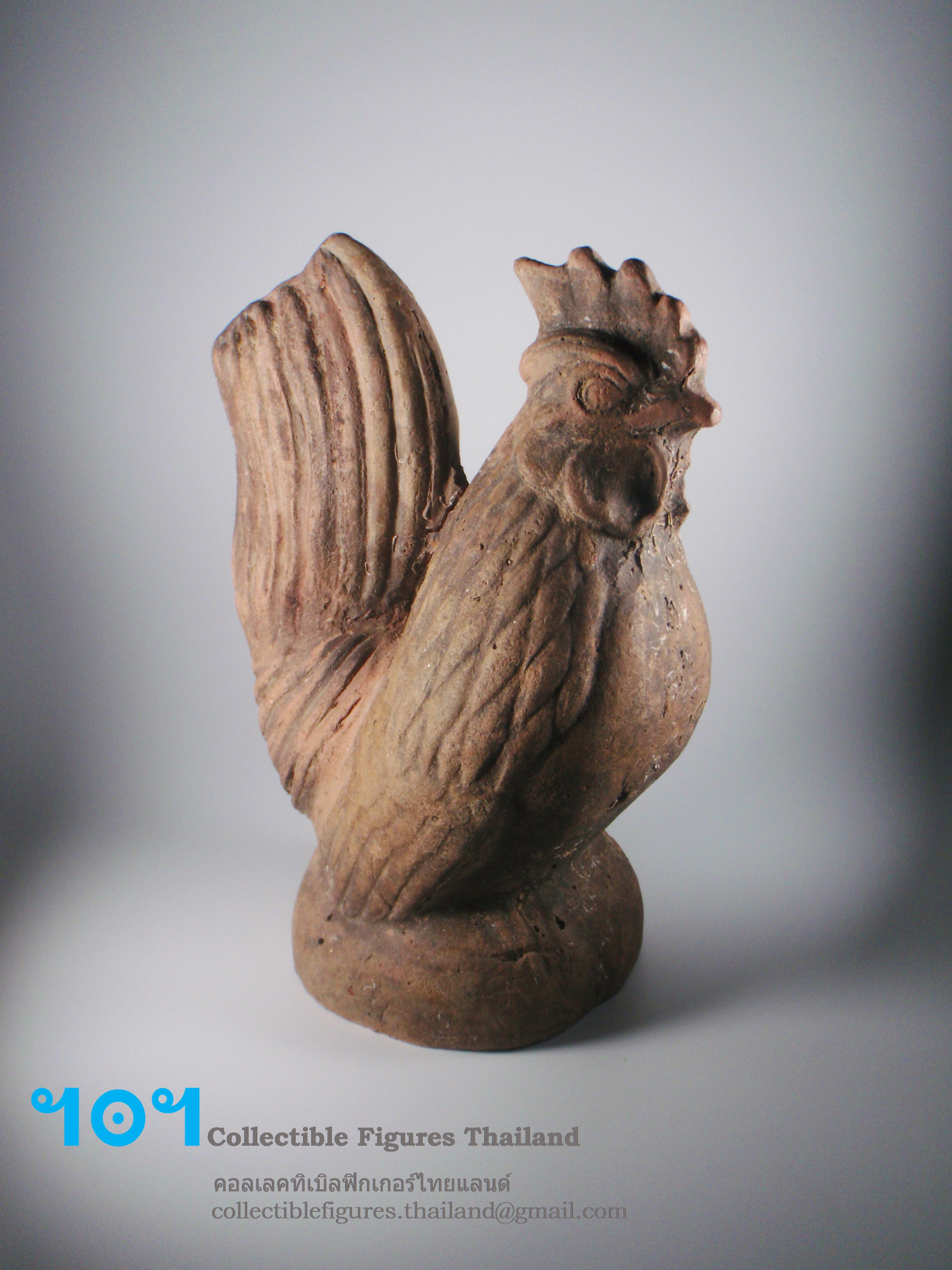 ตุ๊กตาดินเผาอยุธยา รูปไก่ตัวผู้ (ใหญ่) CFT-00107