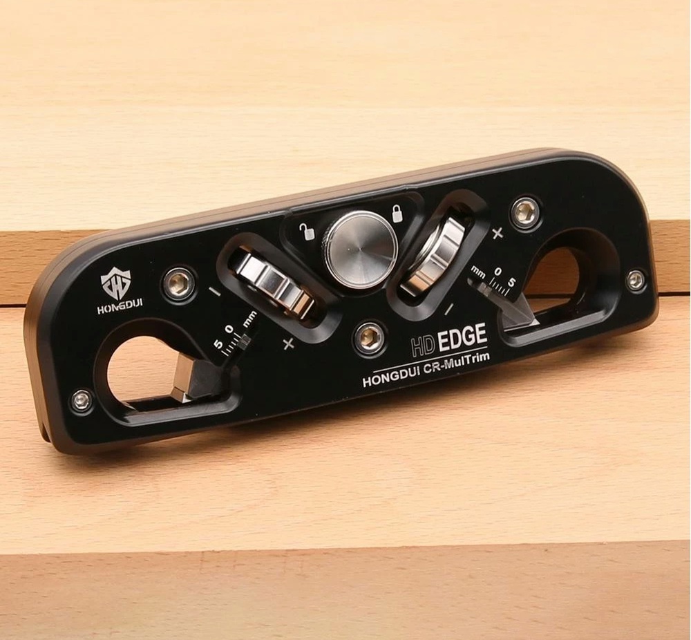 HONGDUI DJ11S - Chamfer Plane Edge Plane Corner Plane Quick Edge Trimmer Chamfering Tool with 3 Carbide Inserts for Woodworking- กบไสมุมพร้อมใบกบคาร์ไบด์ 3 ใบ Hongdui รุ่น DJ11S