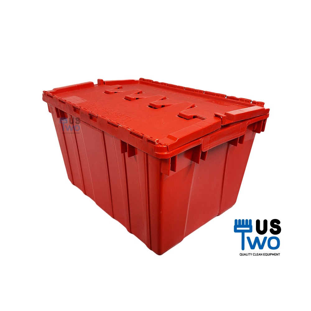 ลังพลาสติกทึบ ฝาพับคู่ 57 ลิตร