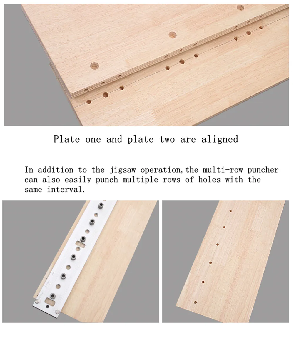Wnew Doweling Jig, Cam Fitting Drill Guide Jig and Multi Row Puncher JIig - จิ๊กเจาะเดือยกลม จิ๊กเจาะเกือกม้า และเจาะฝังเดือยเหล็กยึดเกือกม้า และรางนำจาะเดือยกลม (สินค้าสั่งซื้อล่วงหน้า Pre-Order)