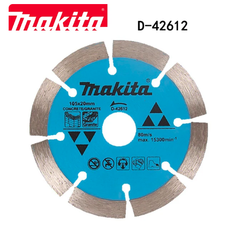MAKITA D-42612 Diamond Cutting Blade Ceramic Saw Blade Ceramic Tile Concrete Marble Machine - ใบเพชรตัดเซอรามิค คอนกรีต และหินอ่อน ขนาด 4 นิ้ว (105มม.) - D-42612