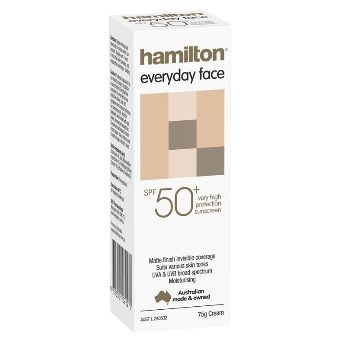 Hamilton SPF 50+ Everyday Face Cream 75g