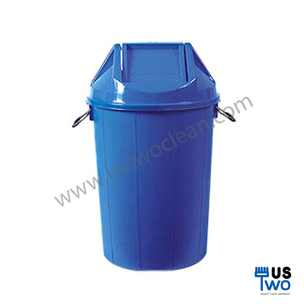 ถังขยะทรงกลม ฝาแกว่ง 100 ลิตร