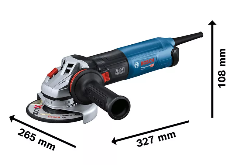 BOSCH GWS 17-125 S 5-inch Angle Grinder - เครื่องเจียรไฟฟ้า 5 นิ้ว กันสะบัด บ๊อช รุ่น GWS 17-125 S - 06017D0300
