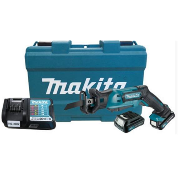 MAKITA JR105DWYE 12V Max Cordless Reciprocating Saw with2x 1.5 Ah Batteries and charger - เลื่อยชักไร้สาย มากีต้า รุ่น JR105DWY พร้อมแบตเตอรี่ 1.5Ah 2 ก้อน และแท่นชาร์จ