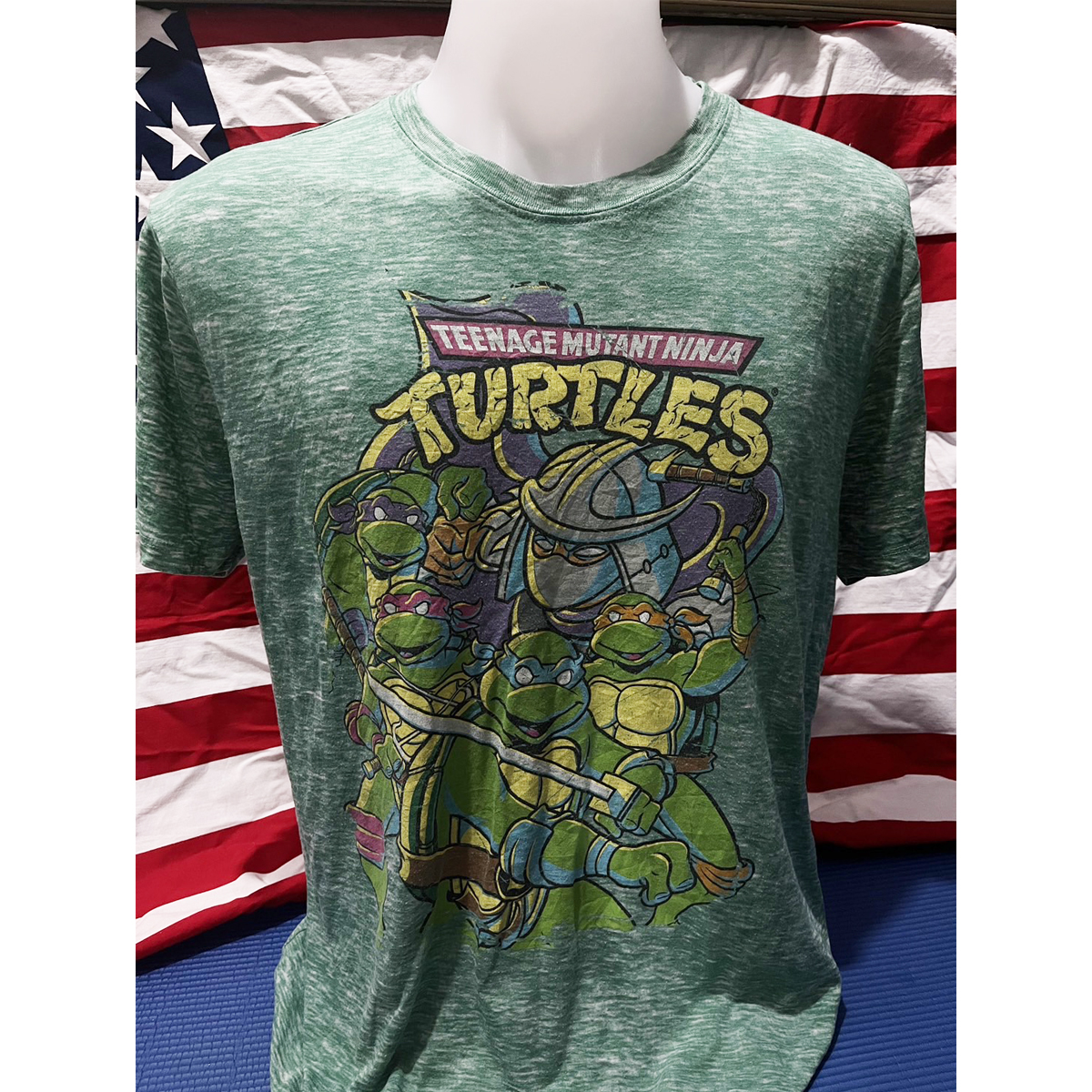 เสื้อยืดวินเทจมือสอง T-Shirt Vingtage ลายการ์ตูน เต่านินจา Teenage Mutant Ninja Turtles