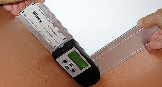 WIXEY CJ410 -Protractor with Crown Molding Calculator บรรทัดวัดมุมที่มาพร้อมเครื่องคำนวนองศา (Miter Angle) และมุมเอียง(Bevel Angle) สำหรับการตัดบัว