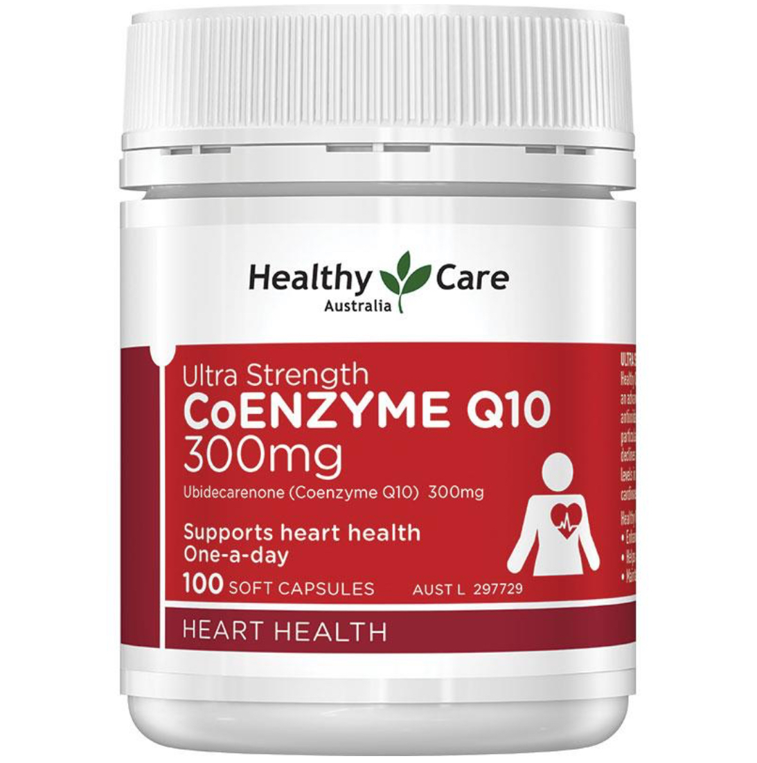 #พร้อมส่ง ealthy Care CoQ10 300mg Ultra Strength (100 ซอฟเจลแคปซูล)