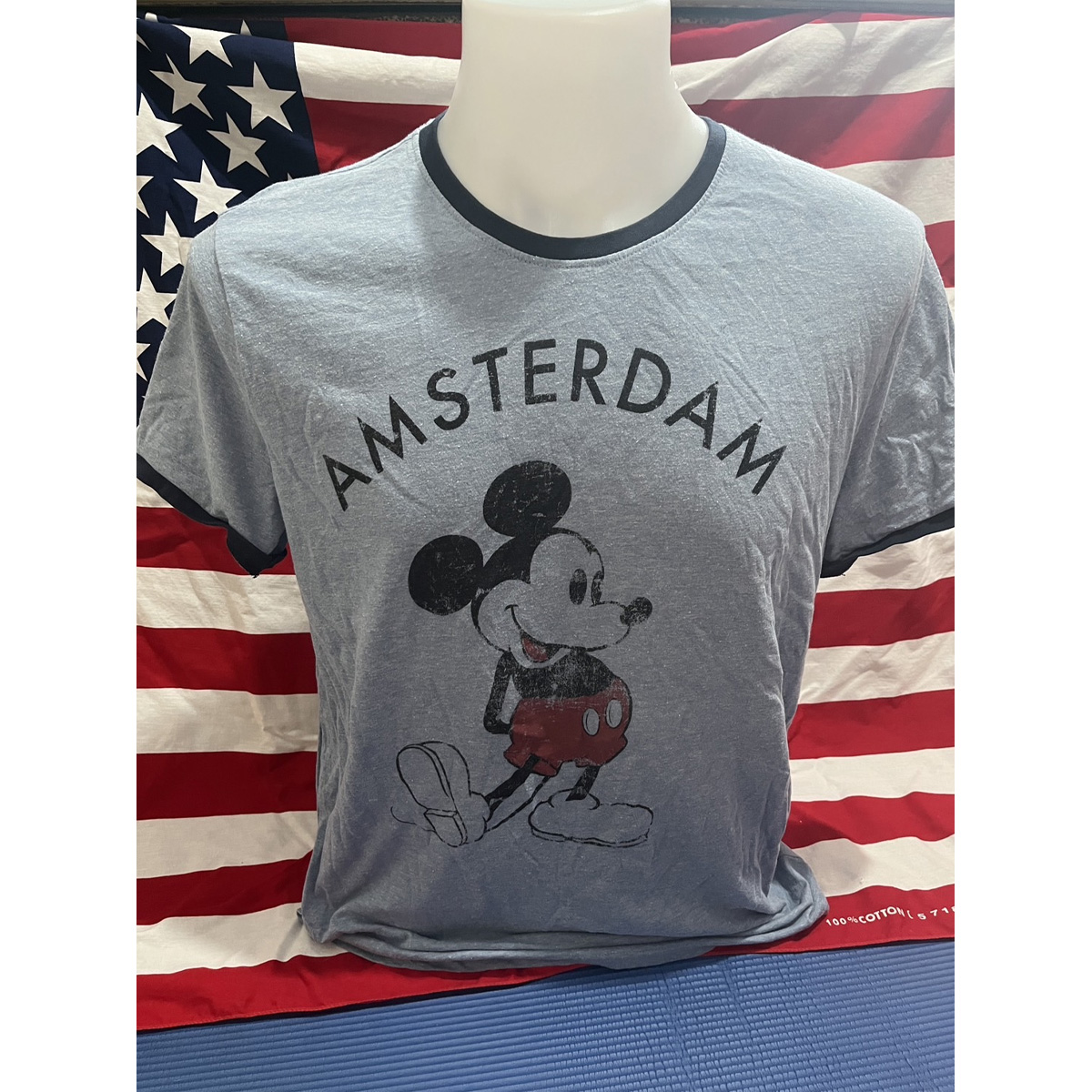 เสื้อยืดวินเทจมือสอง Vintage T-Shirt เสื้อยืดมิกกี้เมาส์ วินเทจ Mickey Mouse งานป้าย Disney