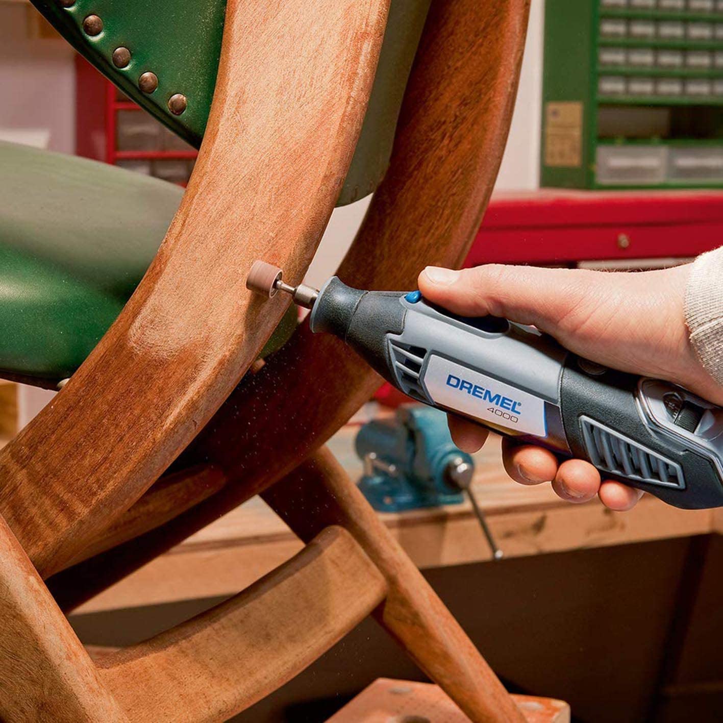 DREMEL 687-01 52-Piece All-Purpose Rotary Tool Accessory Kit- Includes a Carving Bit, Sanding Drums, Grinding Stones, Cutting Discs, and a Storage Case - ชุดอุปกรณ์เสริมเครื่องมืออเนกประสงค์ 52 ชิ้น DREMEL รุ่น 687-01