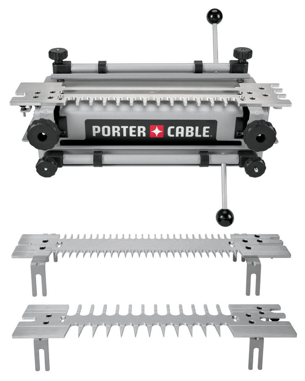 PORTER-CABLE 4216 12-Inch Super Deluxe Dovetail Jig with Router Adapter - จิ๊กทำเดือยหางเหยี่ยว และเดือยกล่อง พร้อมเทมเพลททำเดือยขนาดเล็ก และอแดปเตอร์ (U.S.A) สินค้าสั่งซื้อล่วงหน้า Pre-order