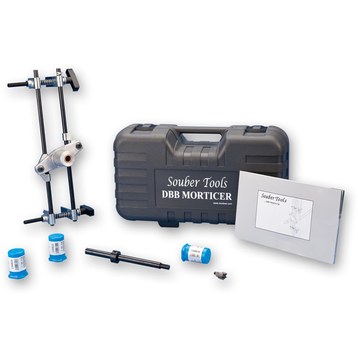 SOUBER DBB Mortice Lock Fitting Jig (JIG1) - ครื่องเจาะตลับกุญแจ อุปกรณ์ครบชุด (Made in U.K.)